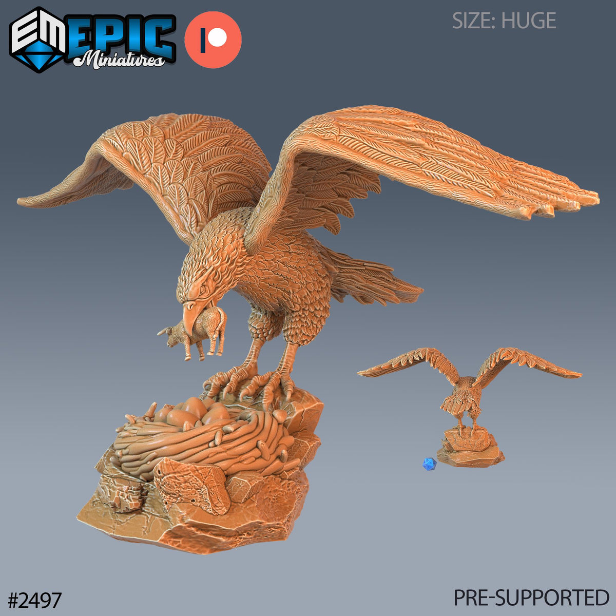 3D Resin Miniature Roc - D&D Epic Miniatures
