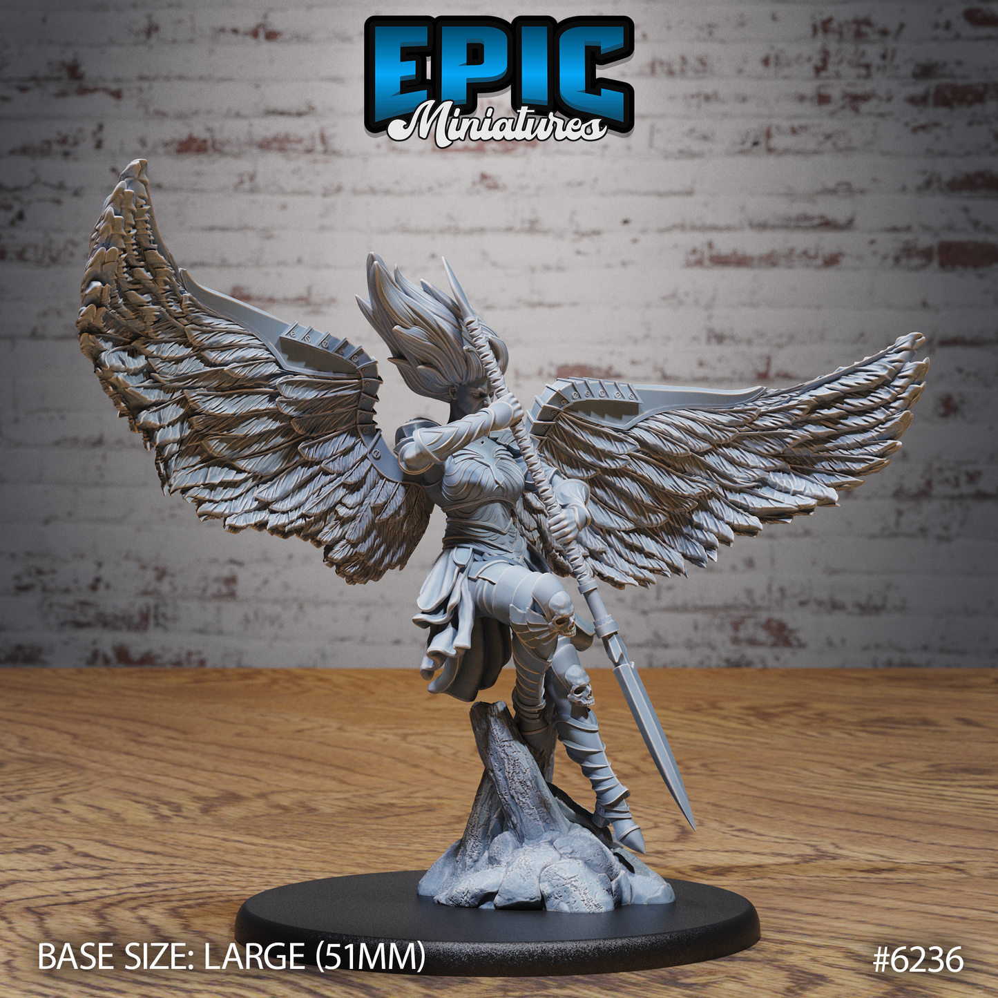 Solar Lady Angel Set - Heavenly Battle - Epic Miniatures - Dungeons and Dragons
