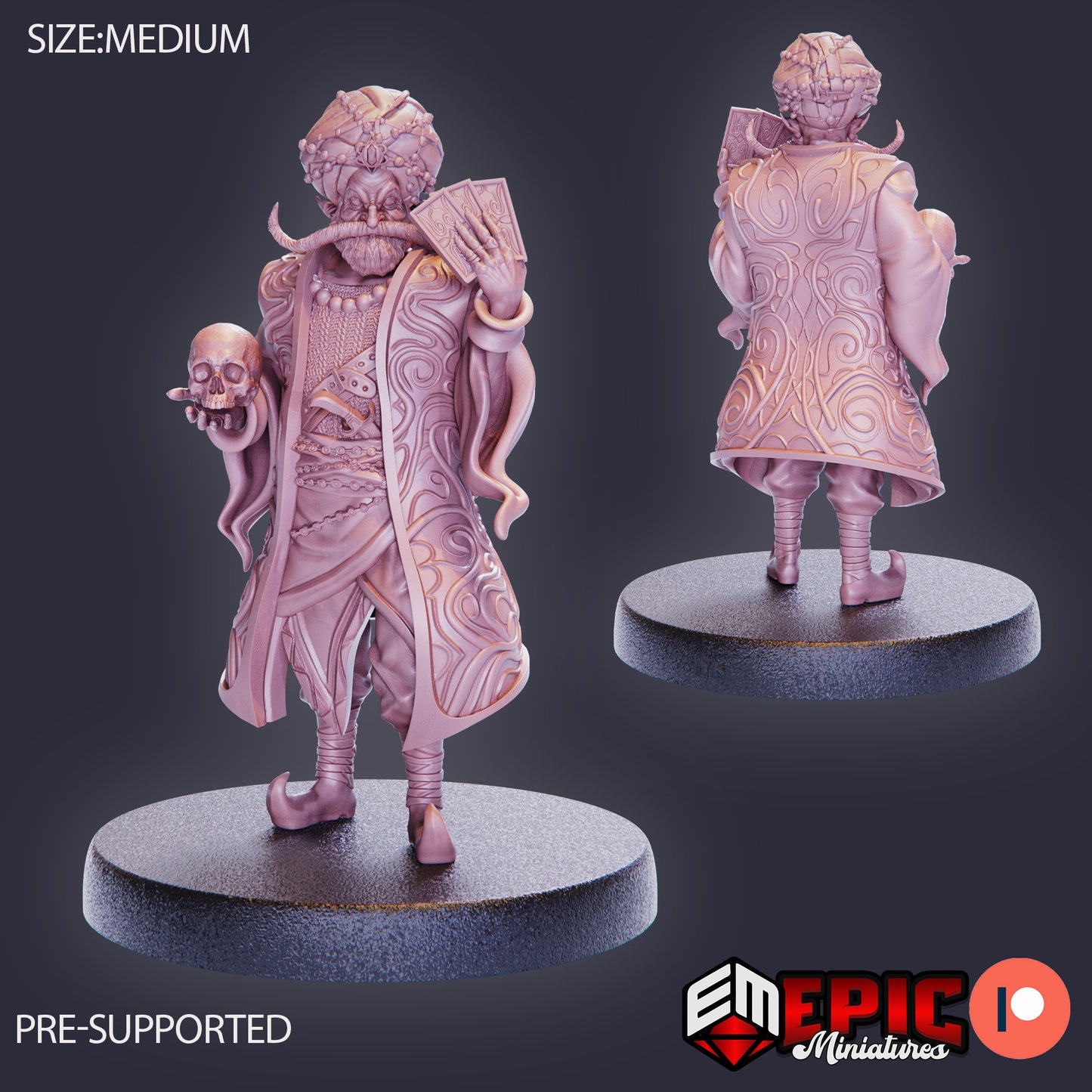 3D Resin Miniature Shady Fortune Teller - D&D Epic Miniatures