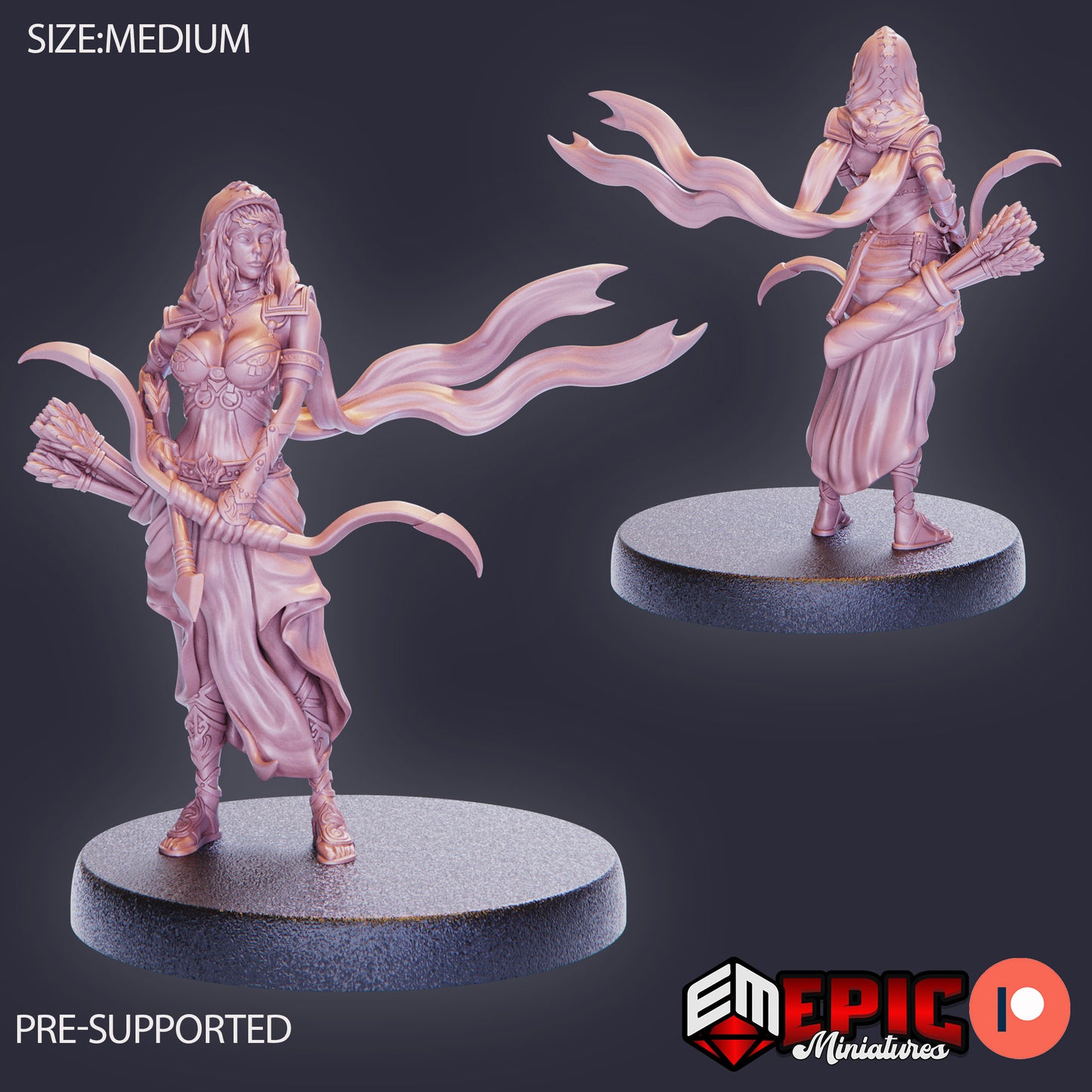3D Resin Miniature Desert Ranger - D&D Epic Miniatures