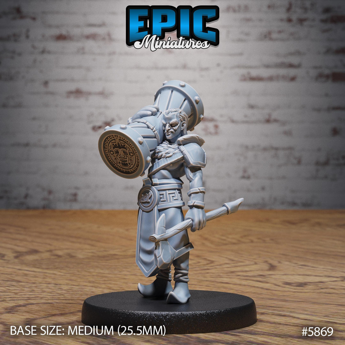 3D Resin Miniature Aztec Tribe set 2 - D&D Epic Miniatures