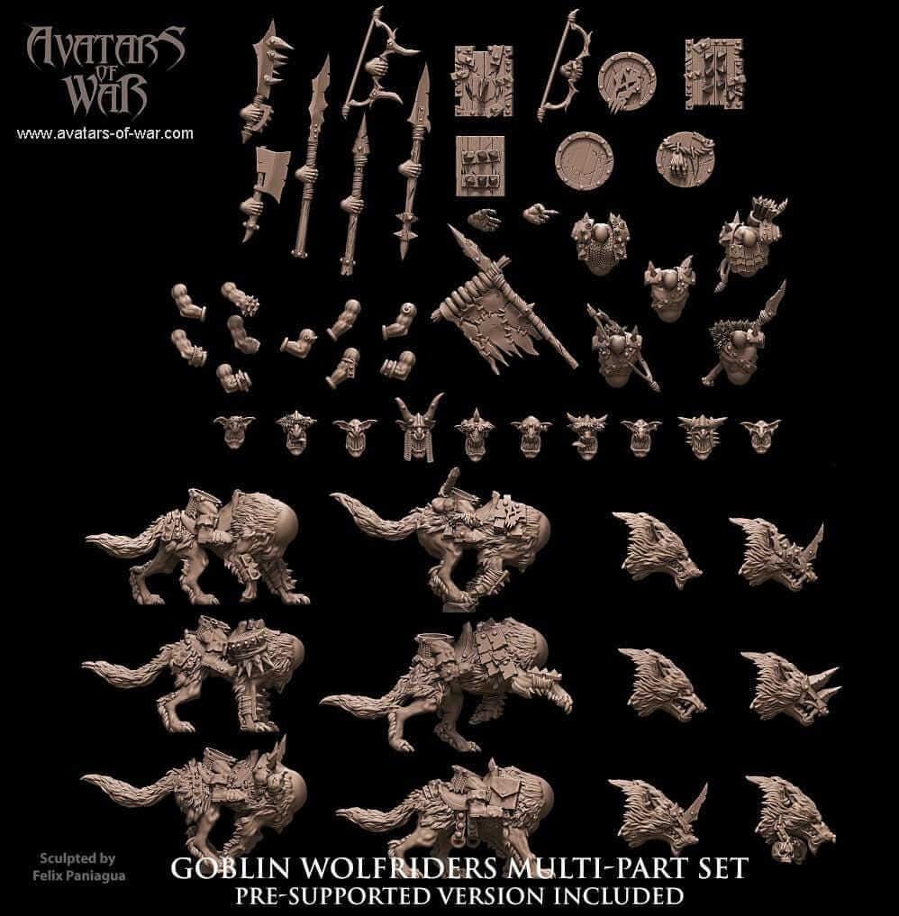 Goblin Wolf Riders - Avatars of War