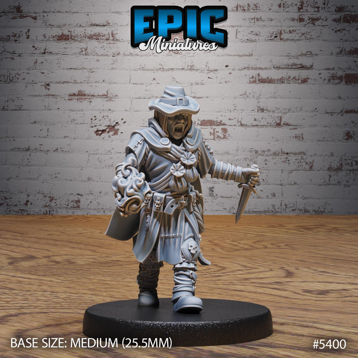 3D Resin Miniature Bandit - D&D Epic Miniatures