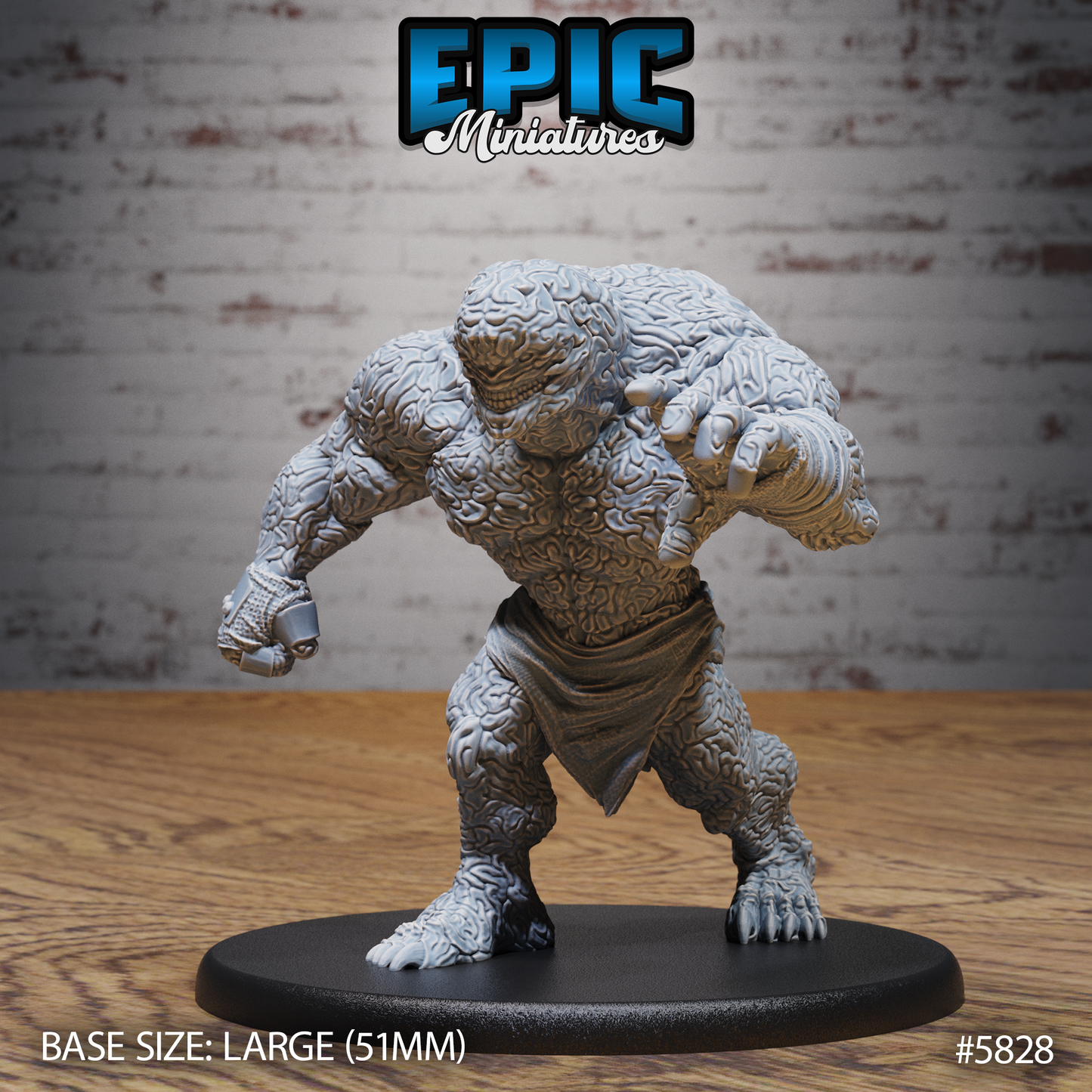 3D Resin Miniature Brain Golem - D&D Epic Miniatures