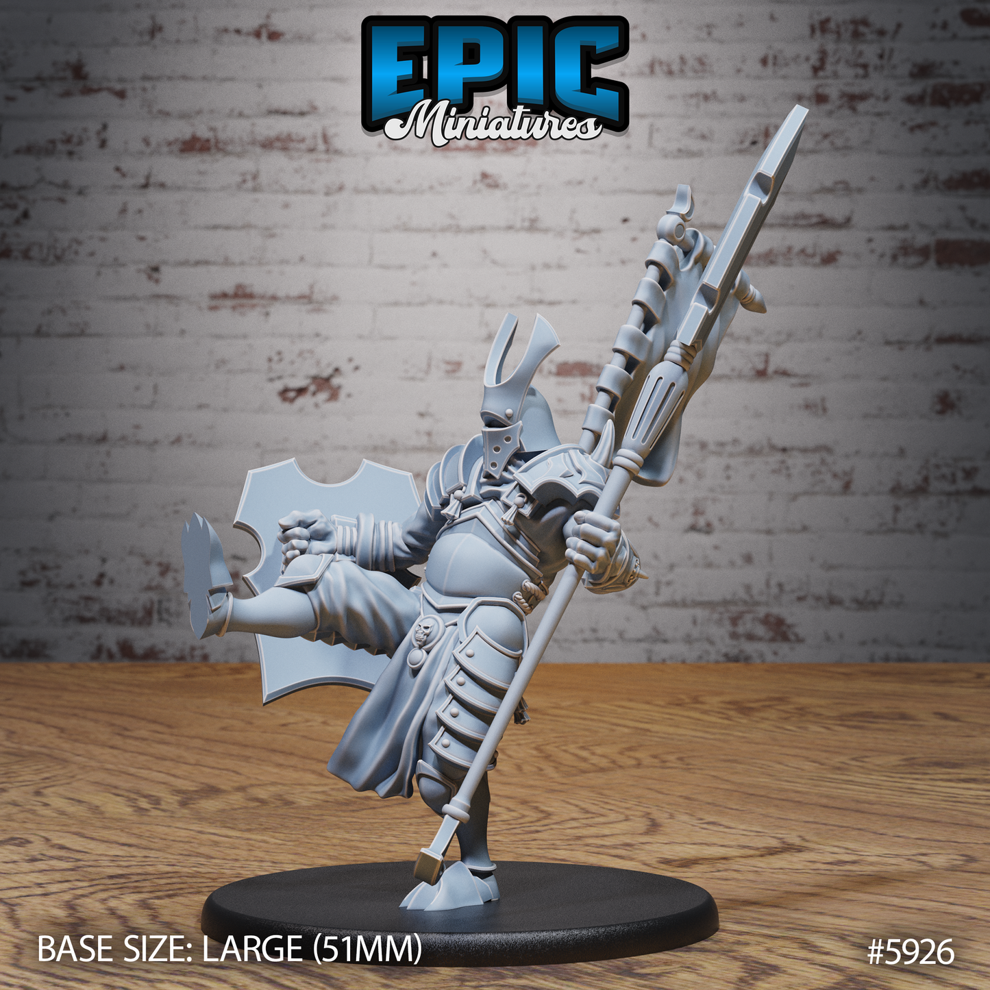 3D Resin Miniature Full Metal Samurai - D&D Epic Miniatures