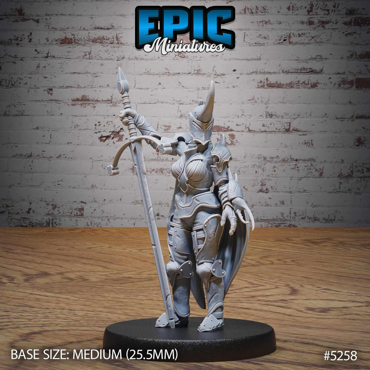 Insect Knight Lady - D&D Epic Miniatures and Dragons