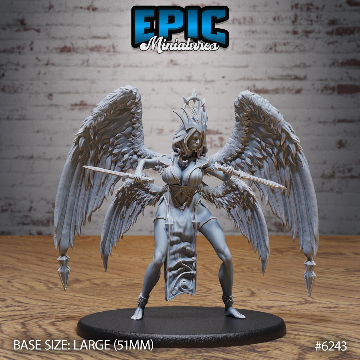 3D Resin Miniature Seraph Queen Set - D&D Epic Miniatures