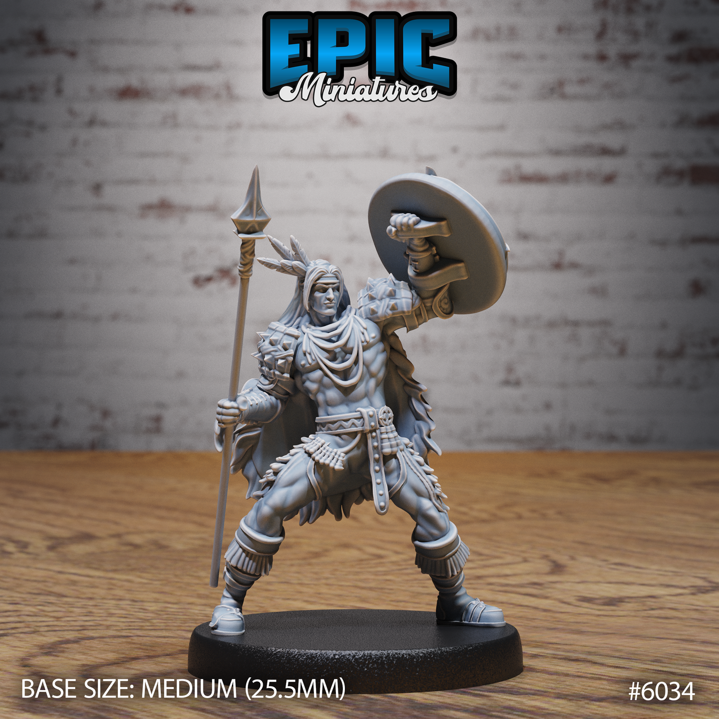 3D Resin Miniature Native Adventurer v1 - D&D Epic Miniatures