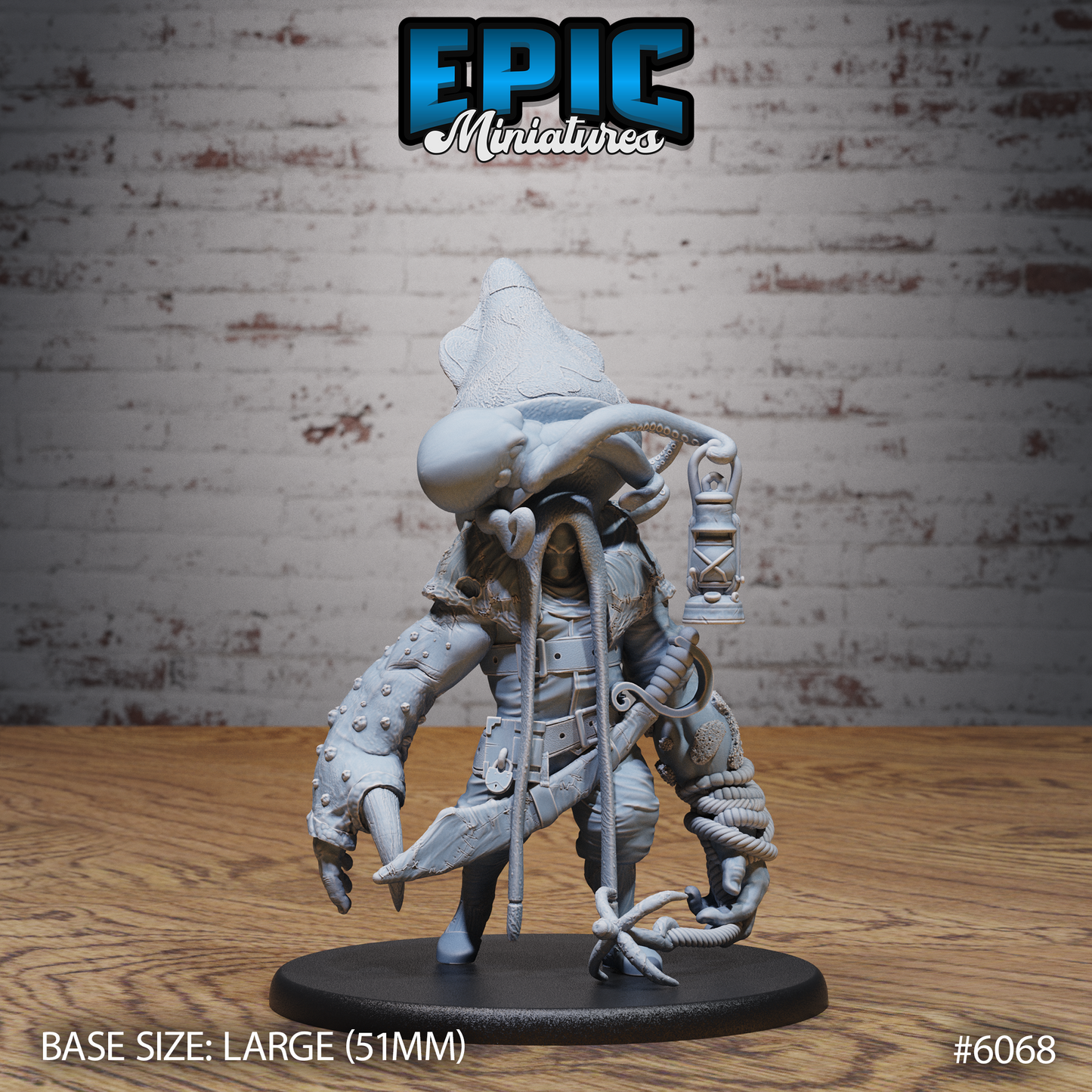 3D Resin Miniature Squidman Hulk - D&D Epic Miniatures