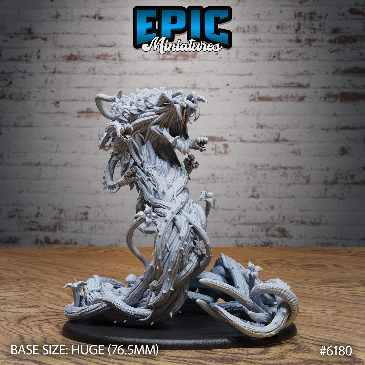 3D Resin Miniature Vine Serpent - D&D Epic Miniatures
