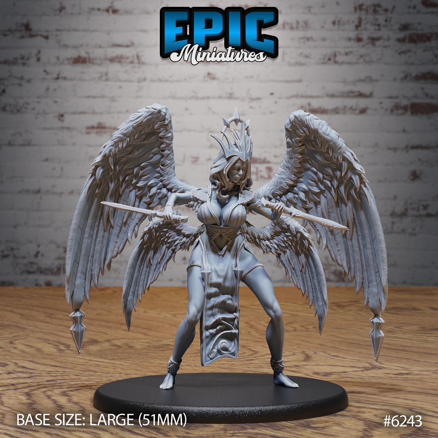 3D Resin Miniature Seraph Queen Set - D&D Epic Miniatures
