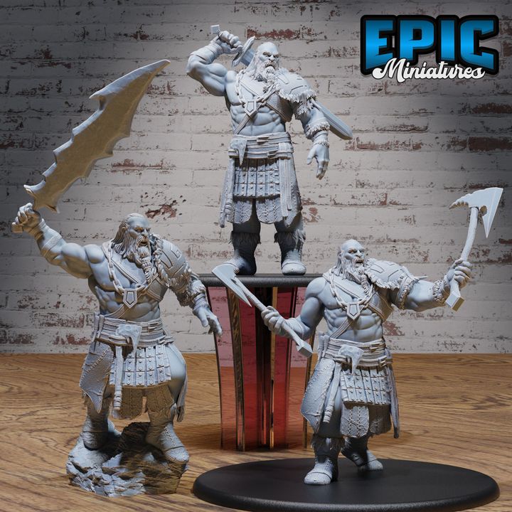 3D Resin Miniature Half Frost Giant - D&D - Epic Miniatures