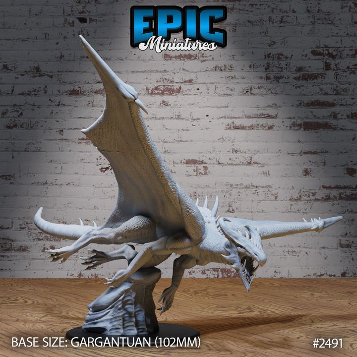 3D Resin Miniature Tempest Dragon - D&D Epic Miniatures