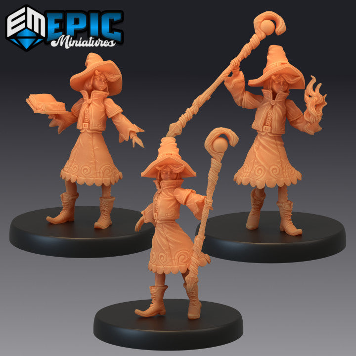 3D Resin Miniature Witch Apprentice - D&D Epic Miniatures
