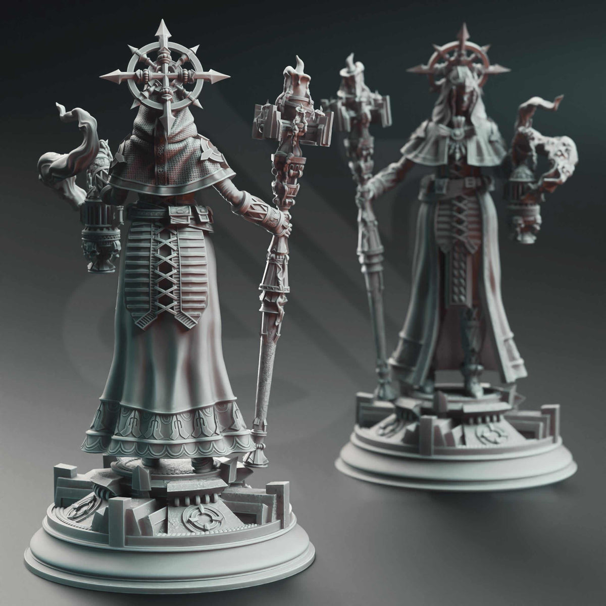 Maiden Cleric - Amelie Saffron - 3D Printed Resin RPG/Tabletop/Boardgames Miniature DM Stash