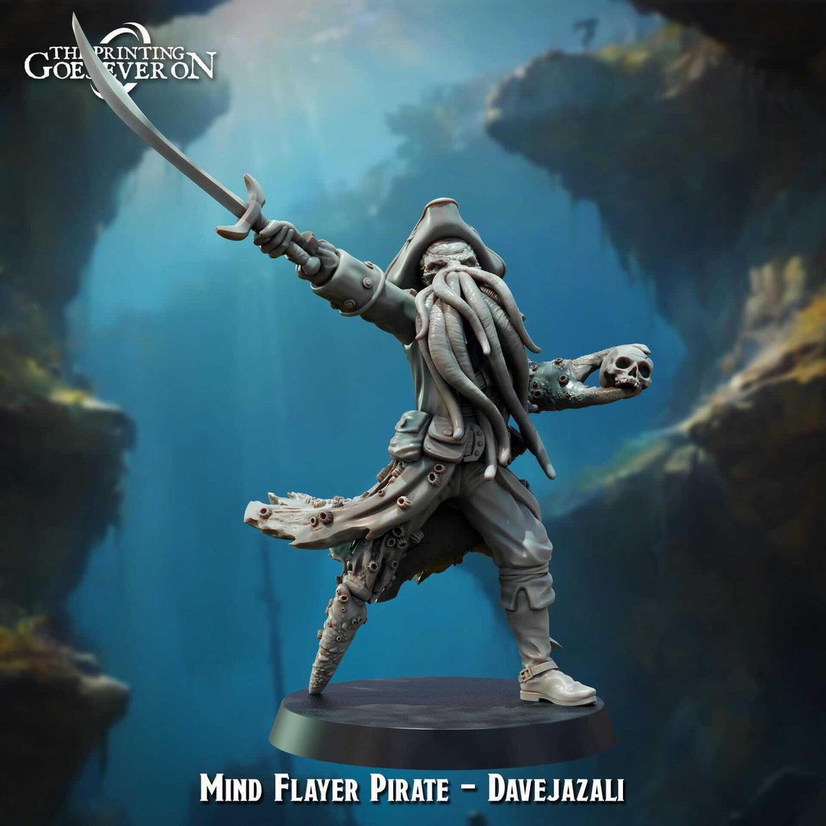 Mind Flayer Pirate Dave Jazali - Tides of Terror - The Printing Goes Ever On