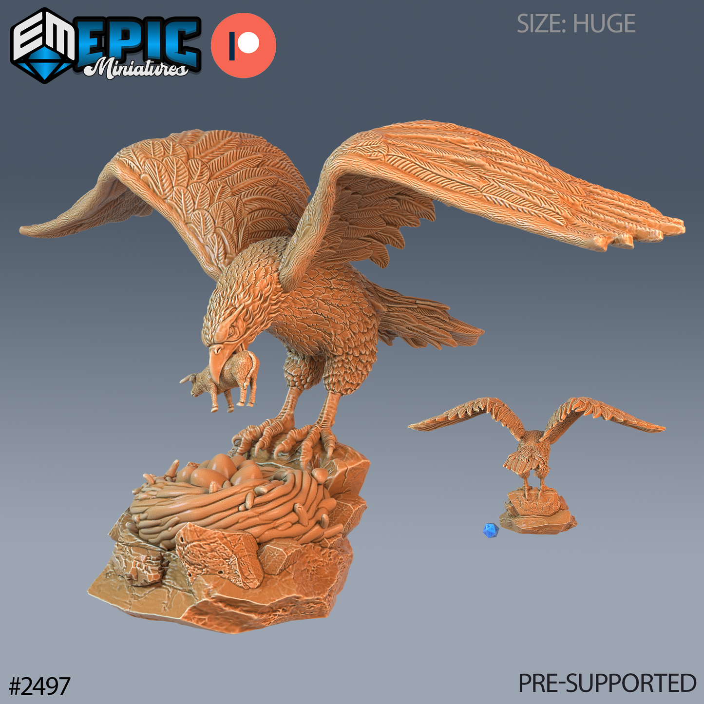 3D Resin Miniature Roc - D&D Epic Miniatures