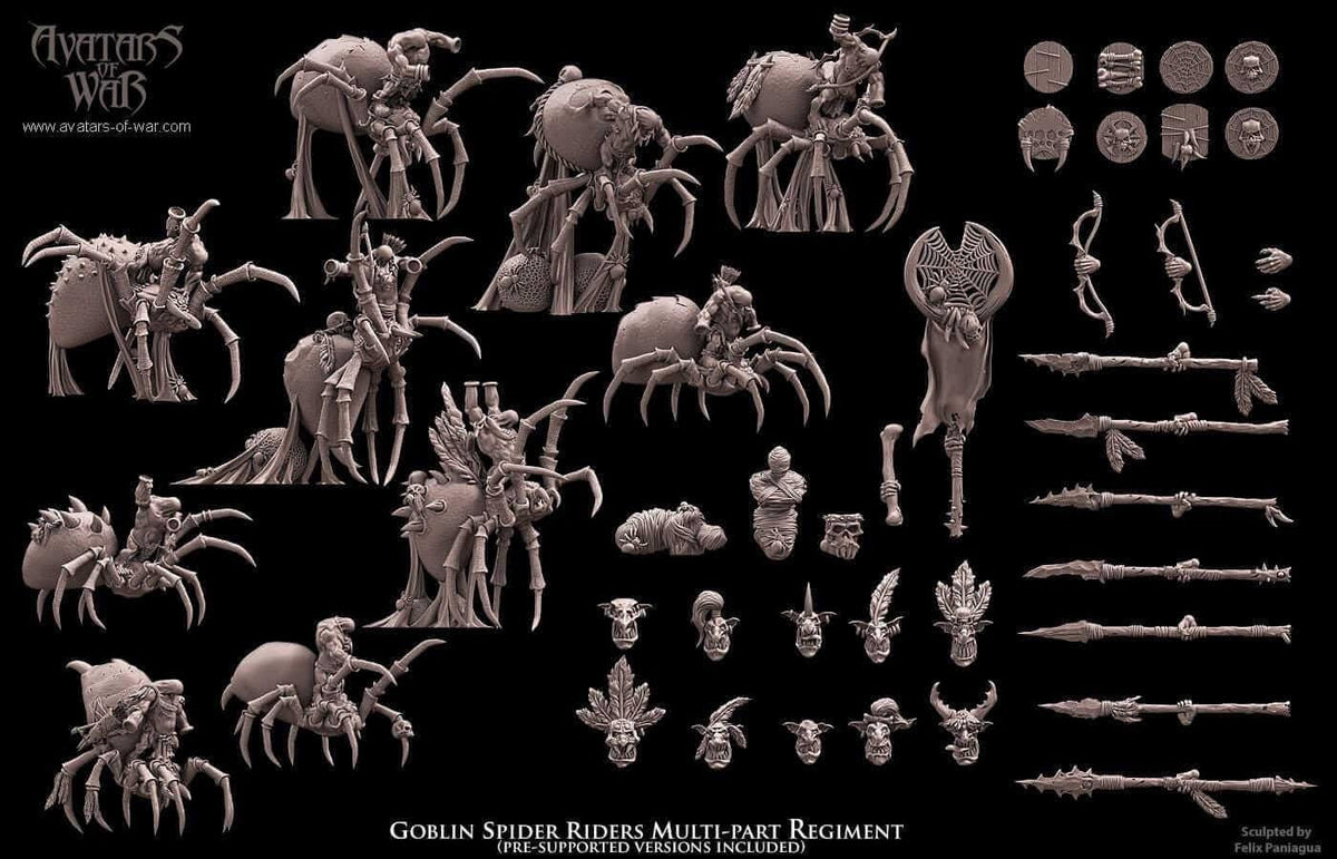 Goblin Spider Riders - Avatars of War