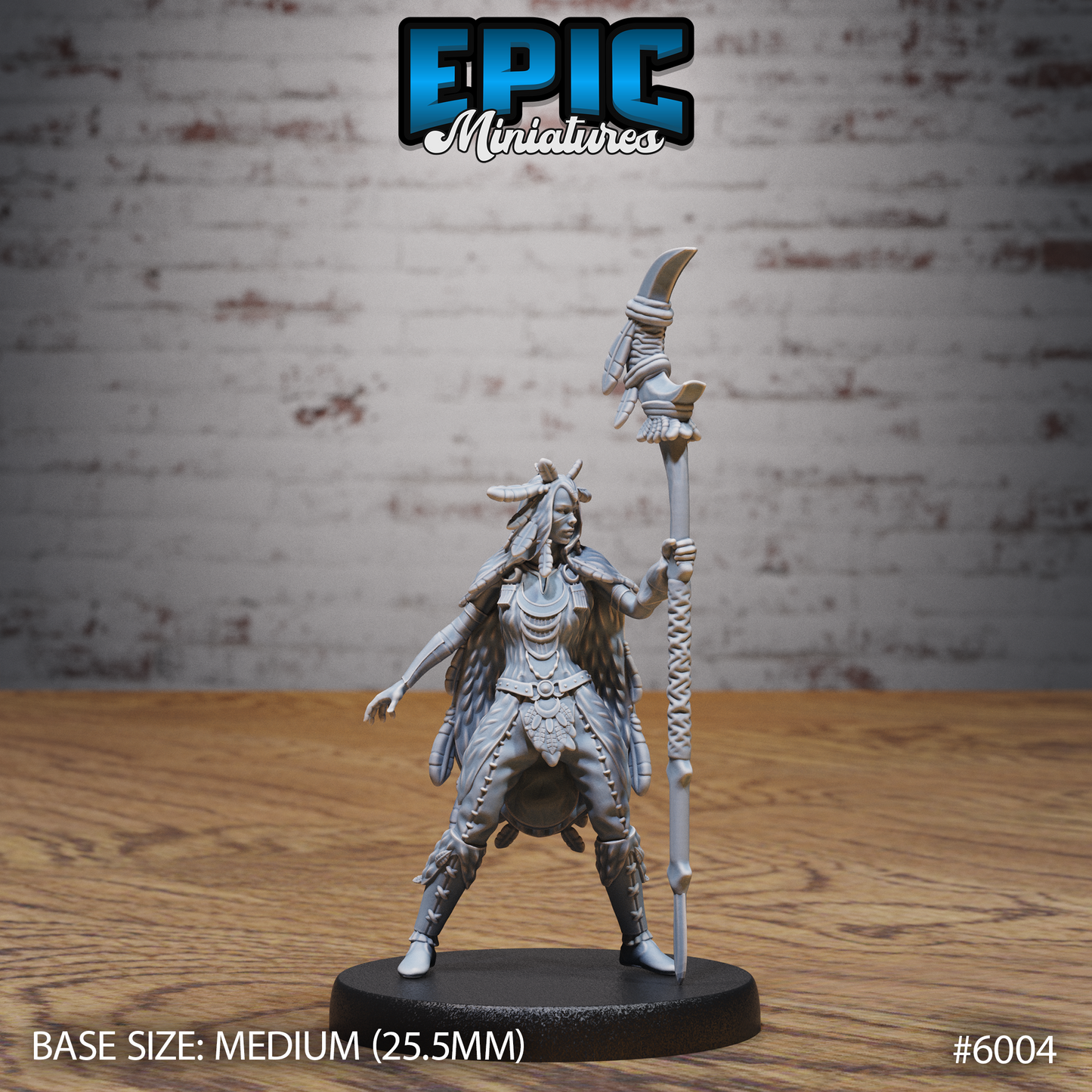 3D Resin Miniature Raven Shaman - D&D Epic Miniatures