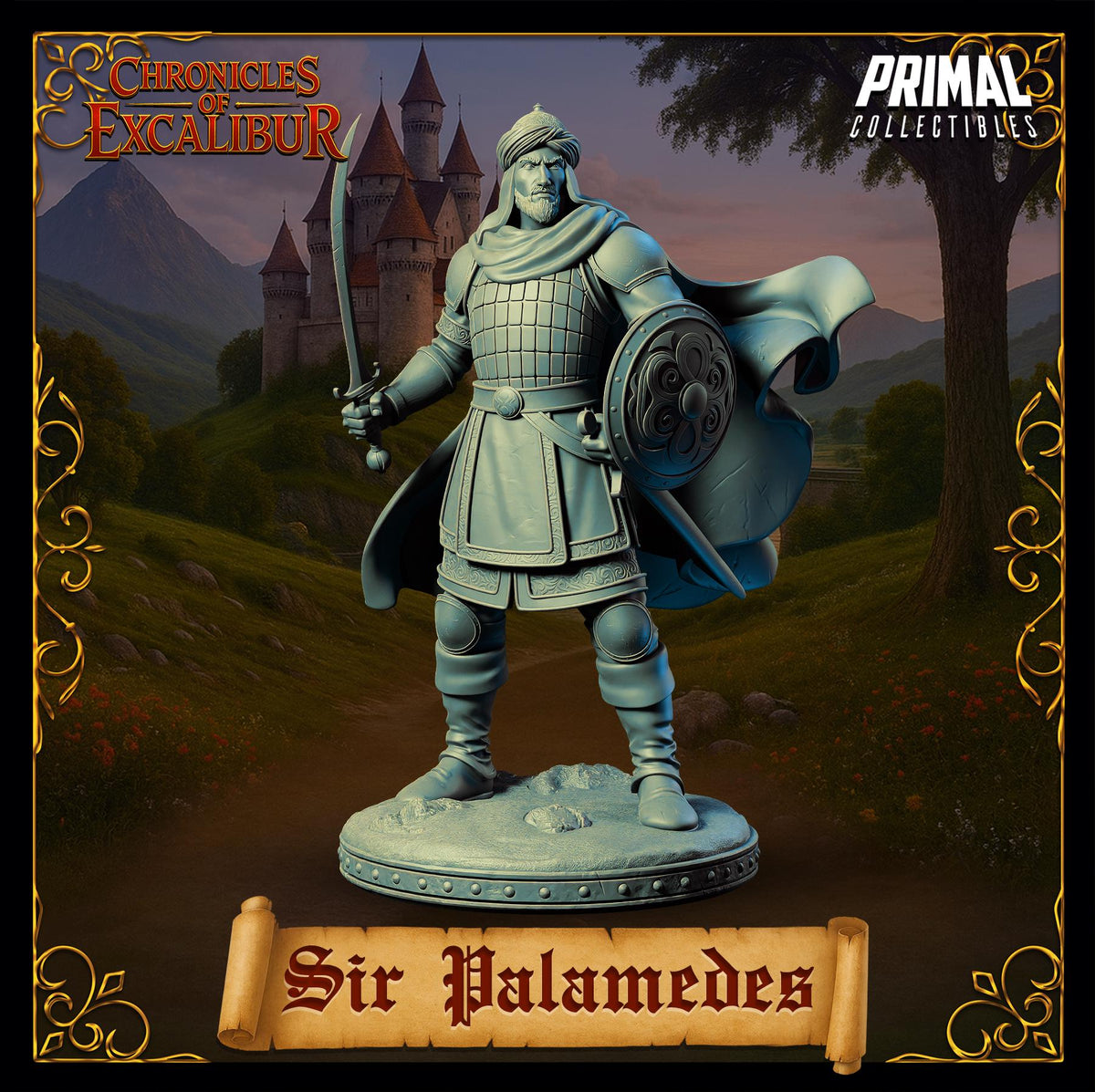 Knight Sir Palamedes - Chronicles of Excalibur- Primal Collectibles