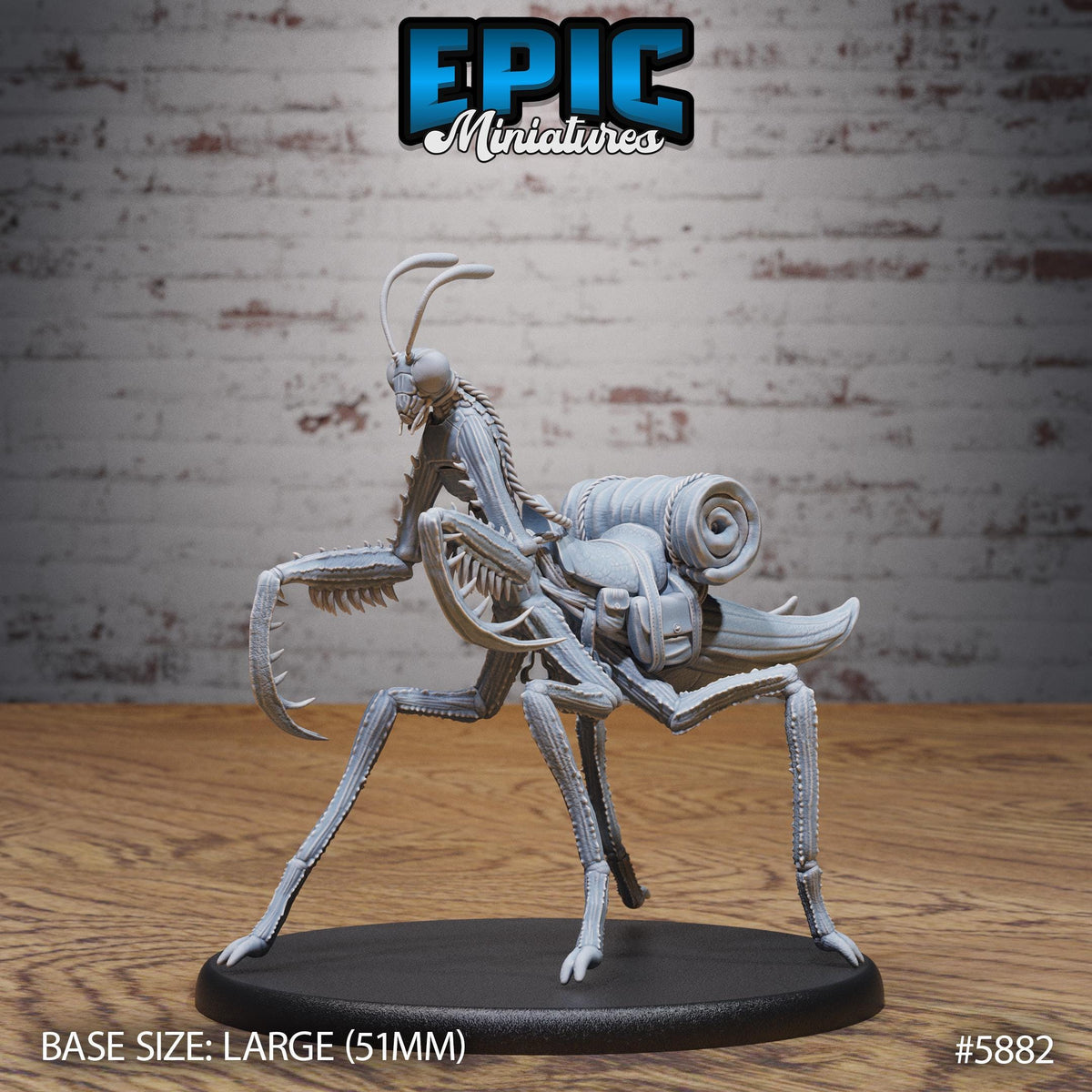 3D Resin Miniature Giant Mantis - D&D Epic Miniatures