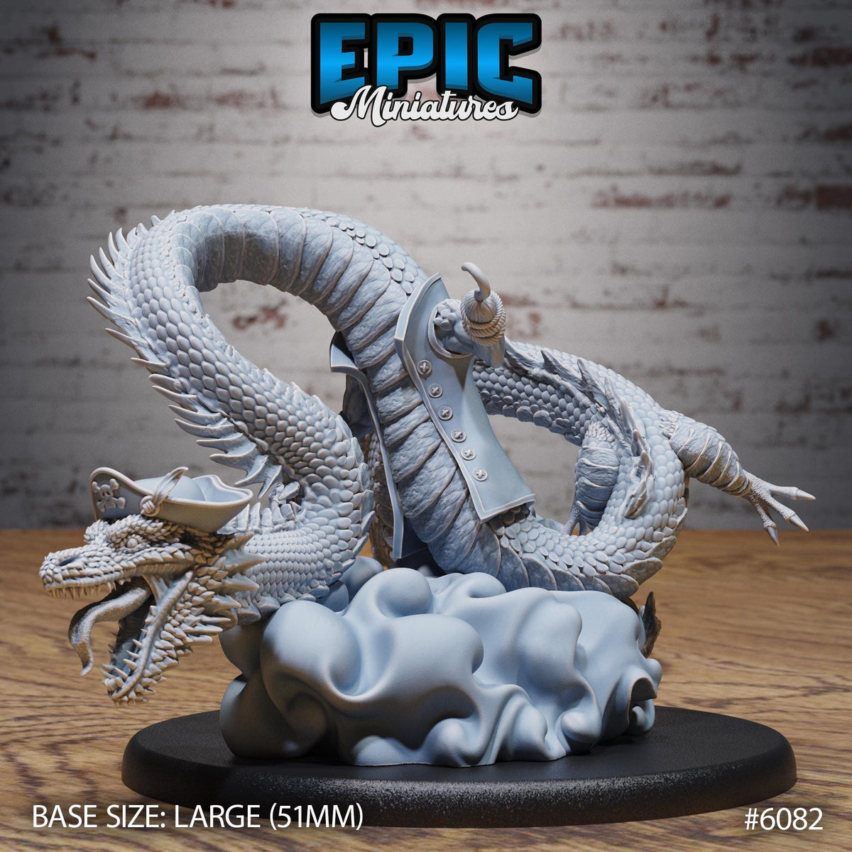 3D Resin Miniature Sea Serpent Pirate - D&D Epic Miniatures