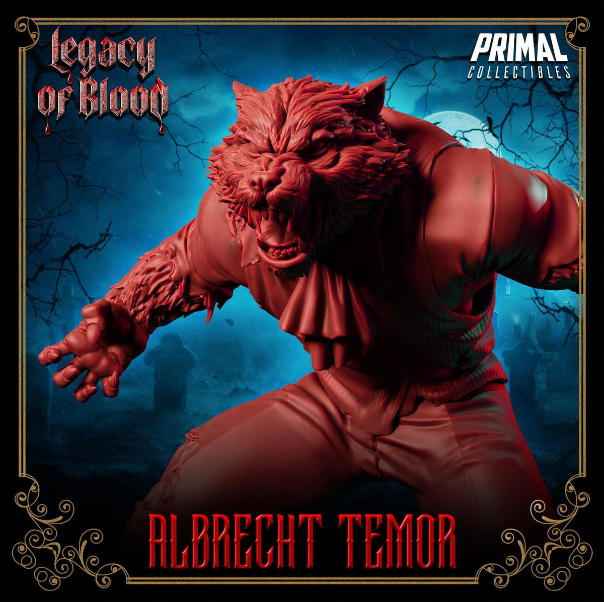 Albrecht Temor - Legacy of Blood 3D Printed Resin RPG/Tabletop/Boardgames Miniature Primal Collectibles