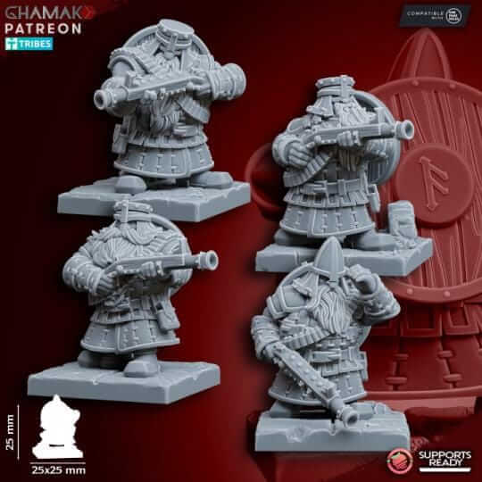 Dwarf Thunder Brigade - Miniatures by Ghamak