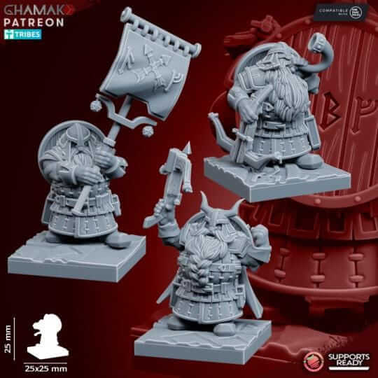 Dwarf Clan Crossbowmen - Miniatures by Ghamak