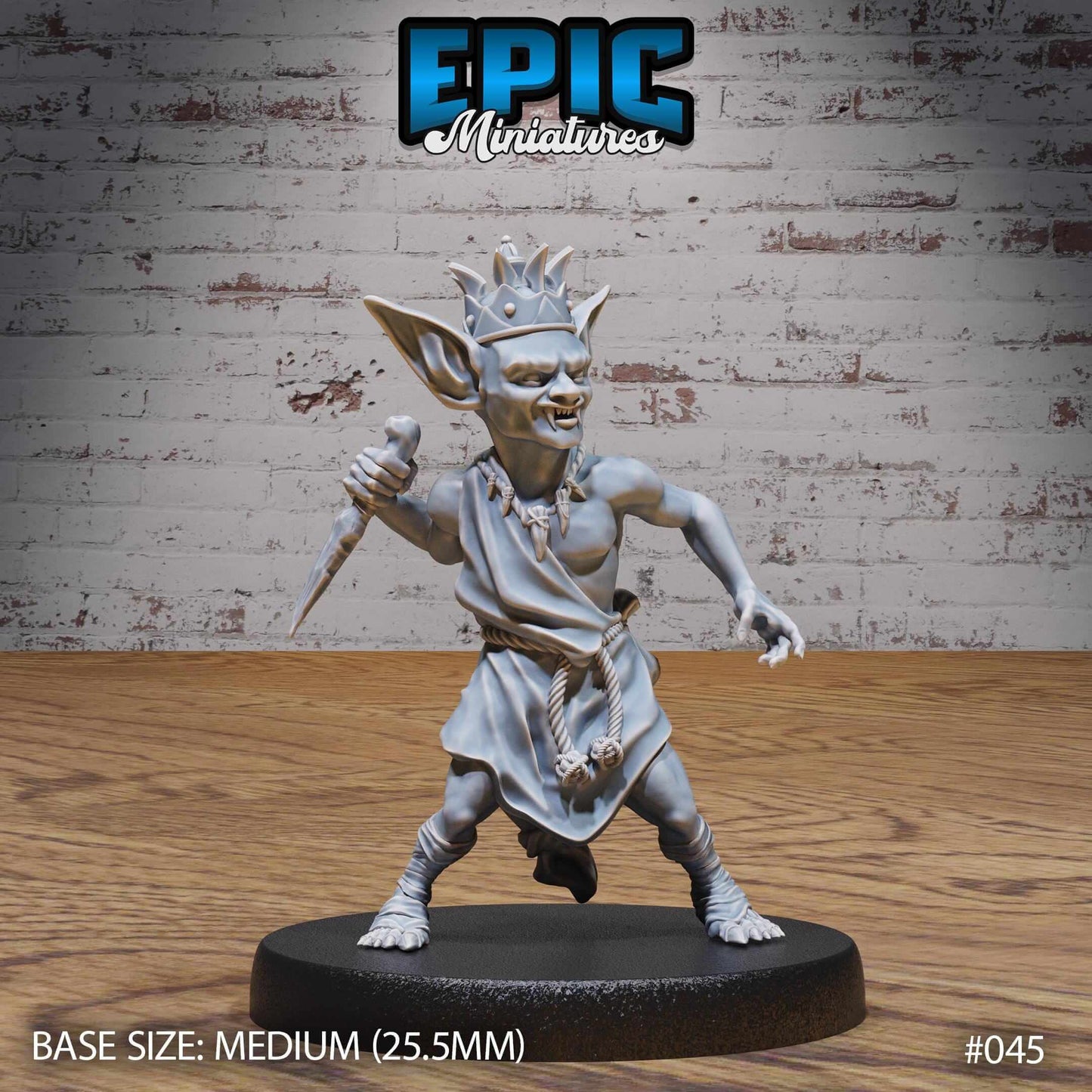 Goblin Tribe King - Epic Miniatures - Dungeons and Dragons