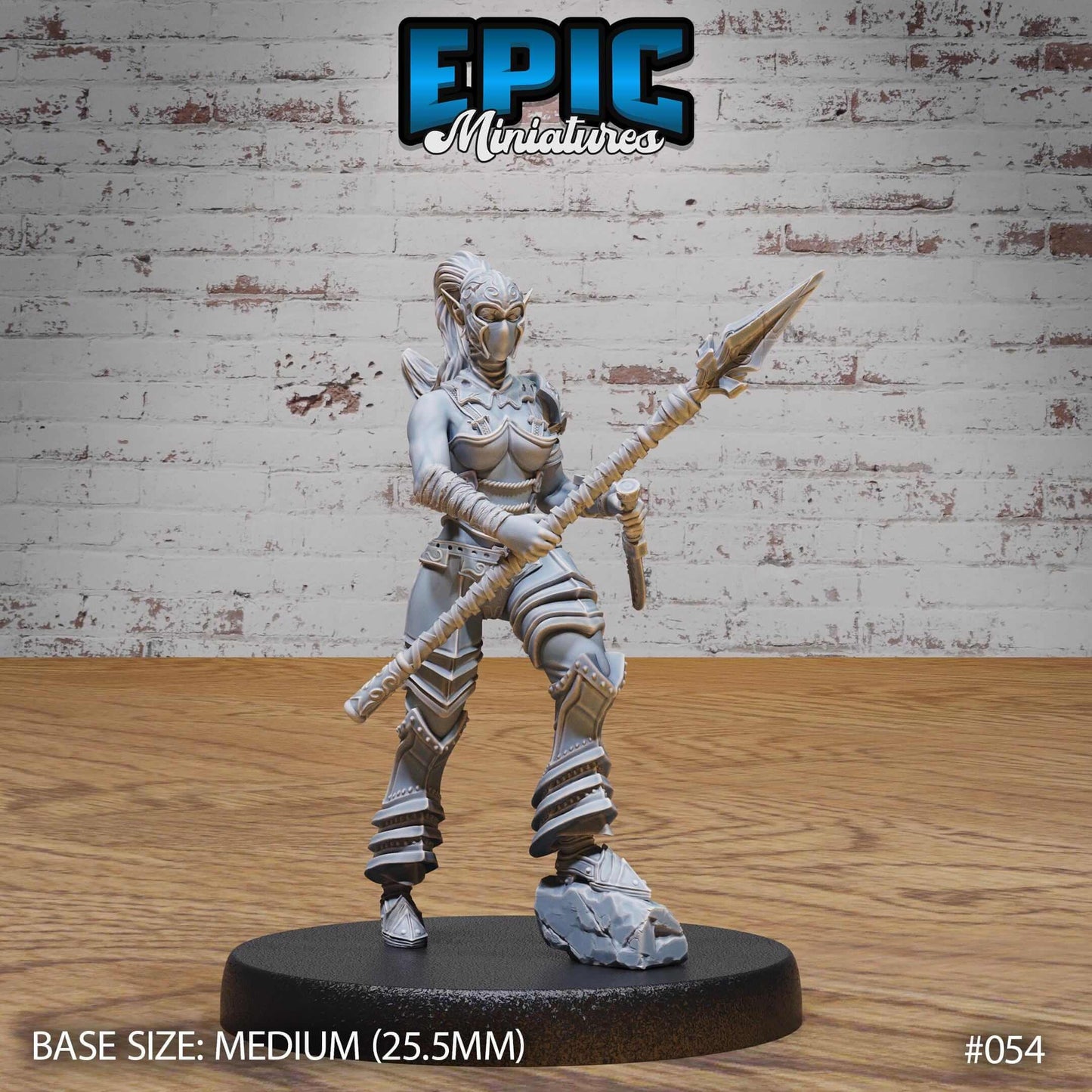Dark Elf - Drow - Female Gladiator - D&D Epic Miniatures and Dragons
