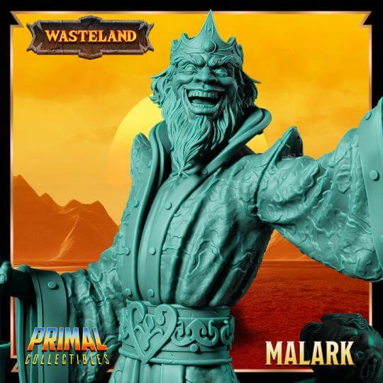 Sorcerer King - Malark Wasteland 3D Printed Resin RPG/Tabletop/Boardgames Miniature Primal Collectibles