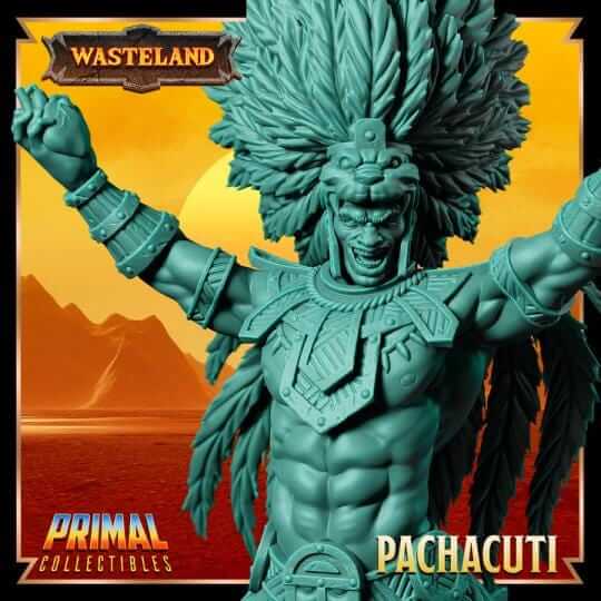 Sorcerer King - Pachacuti - Wasteland 3D Printed Resin RPG/Tabletop/Boardgames Miniature Primal Collectibles