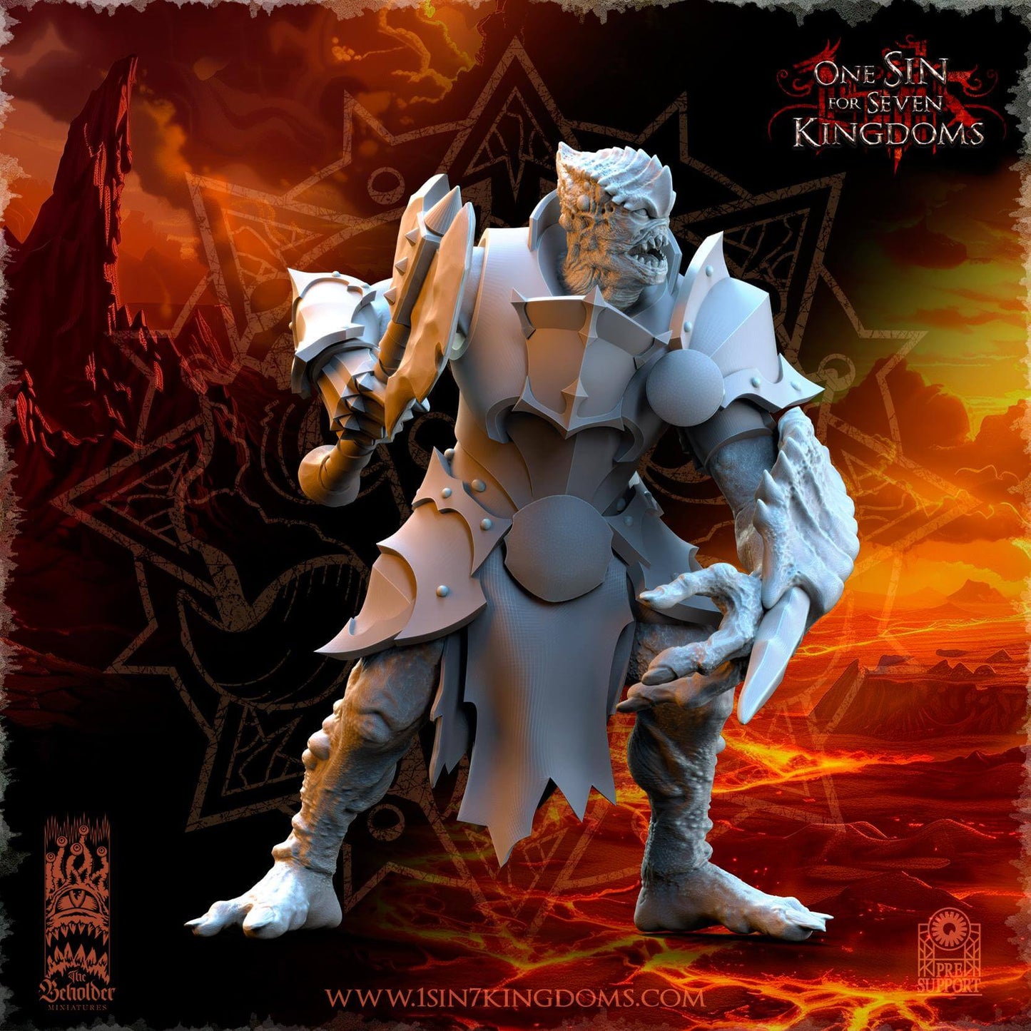 Tainted Warrior - Realm of Mayhem - One Sin for Seven Kingdoms - Beholder Miniatures