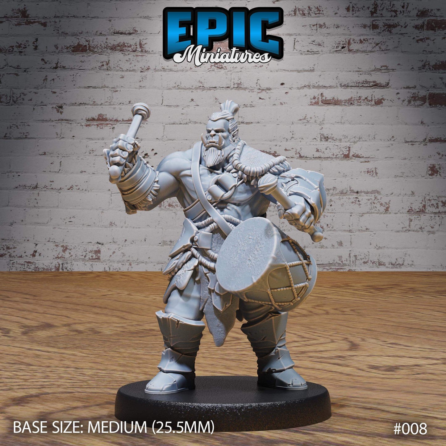 Orc Drummer - Epic Miniatures - Dungeons and Dragons
