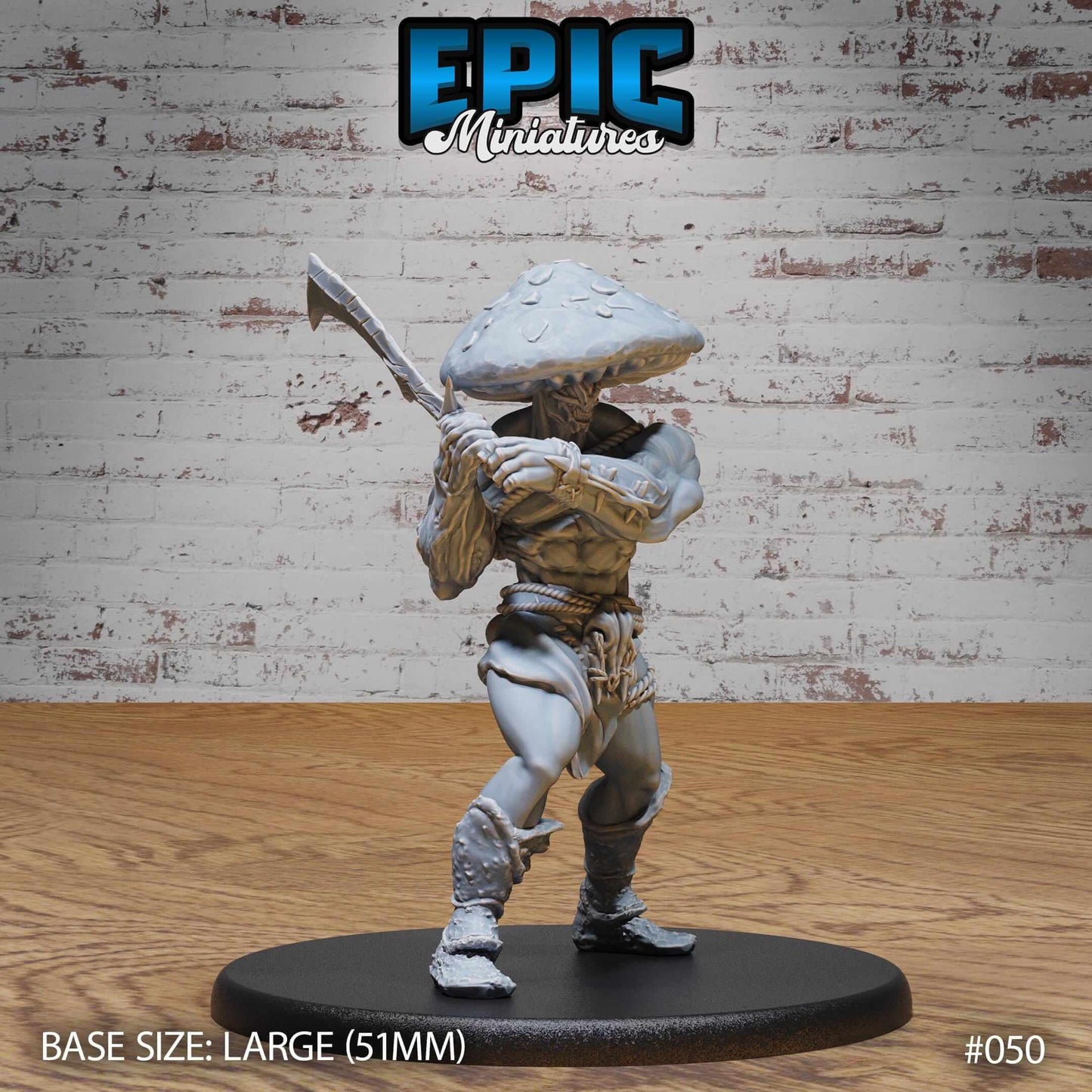 Mushroom Folk Barbarian - D&D Epic Miniatures and Dragons