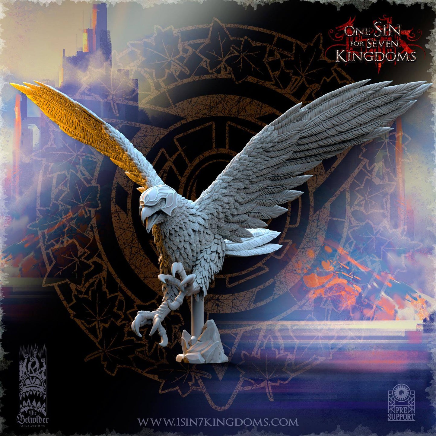 Great Eagle - Silvermoor Elves - One Sin for Seven Kingdoms - Beholder Miniatures