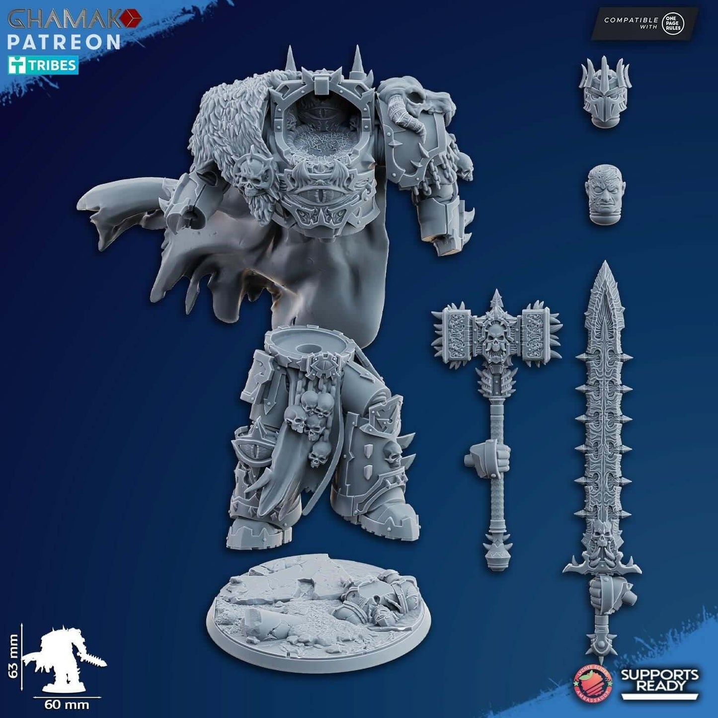 Ammon the Traitor - Grimdark Void Marine -'Ghamak Miniatures