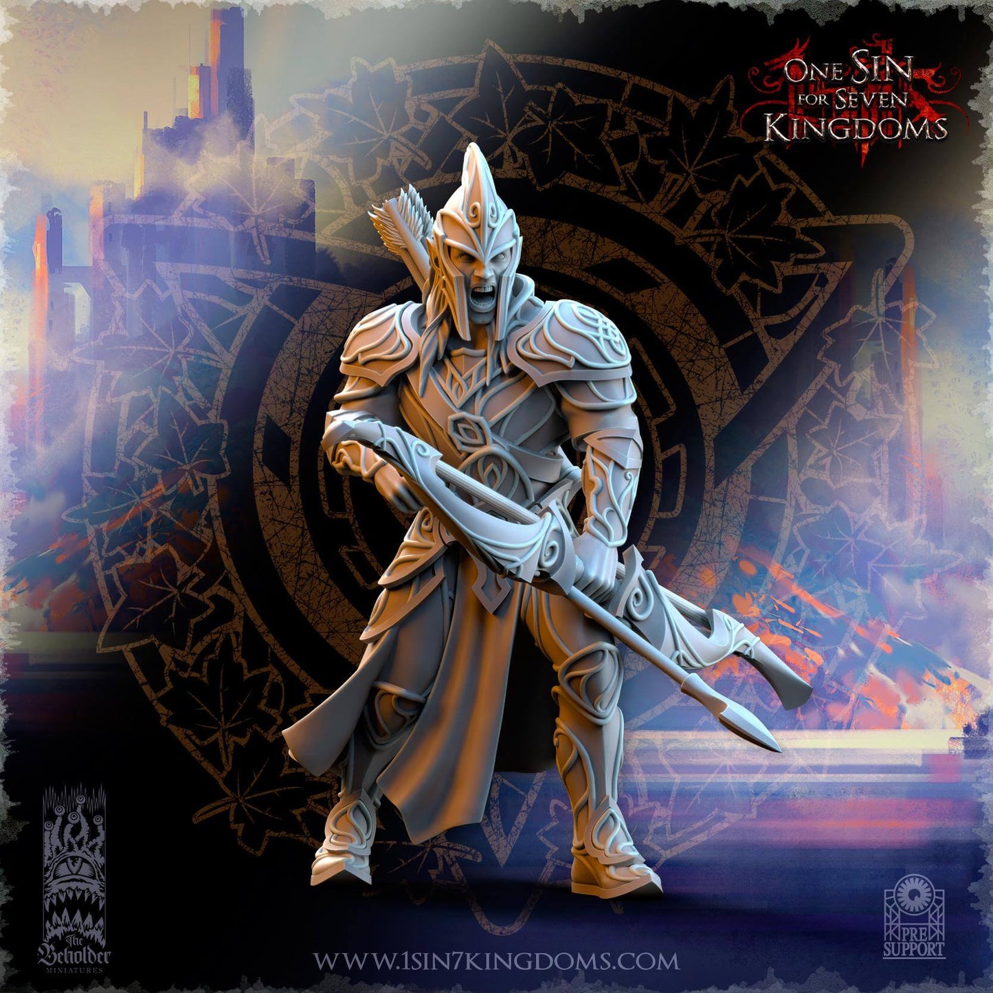 Elven Archers - Silvermoor Elves - One Sin for Seven Kingdoms - Beholder Miniatures