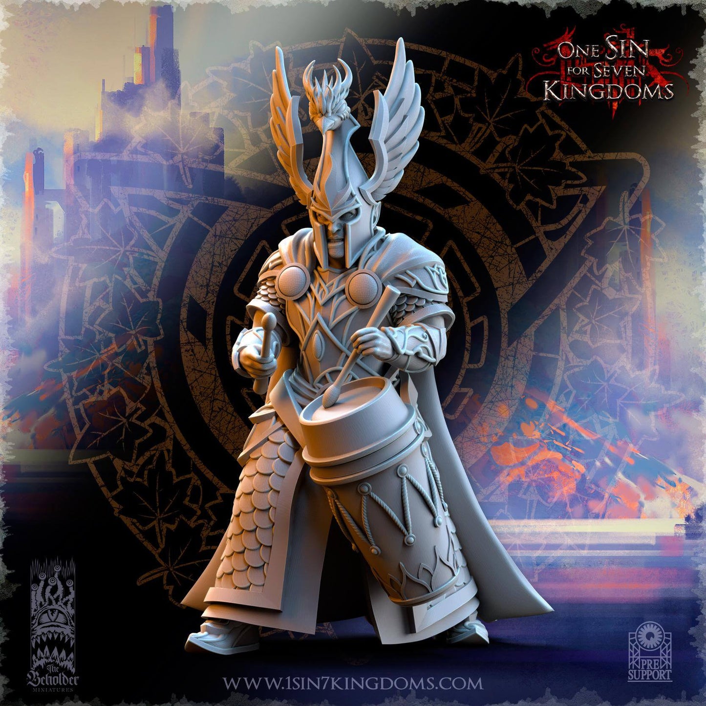 Searing Bird Guardians - Silvermoor Elves - One Sin for Seven Kingdoms - Beholder Miniatures