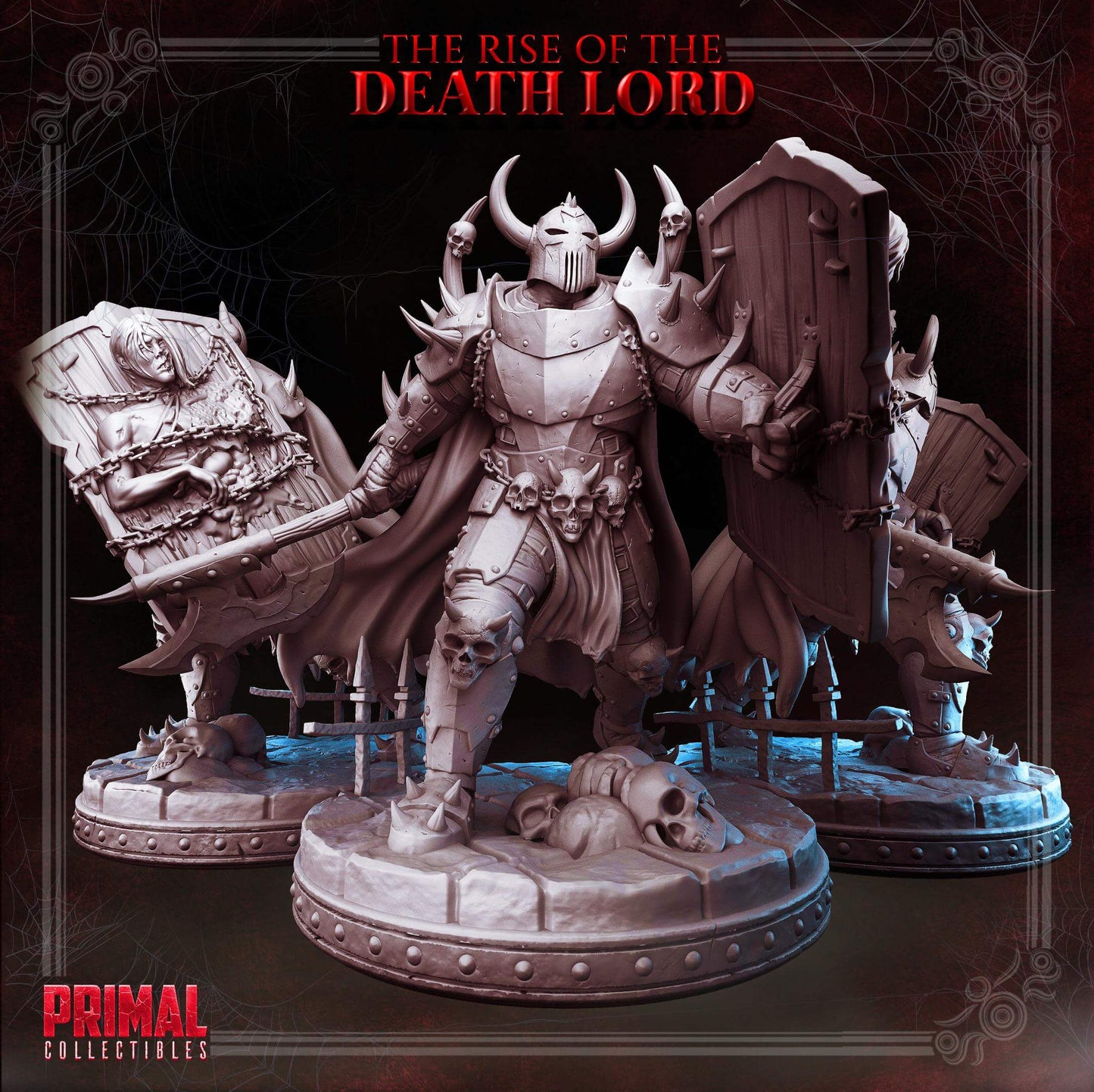 Kalsour Dark Knight - The Rise of the Death Lord Masters of Dungeons Quest Miniature Primal Collectibles
