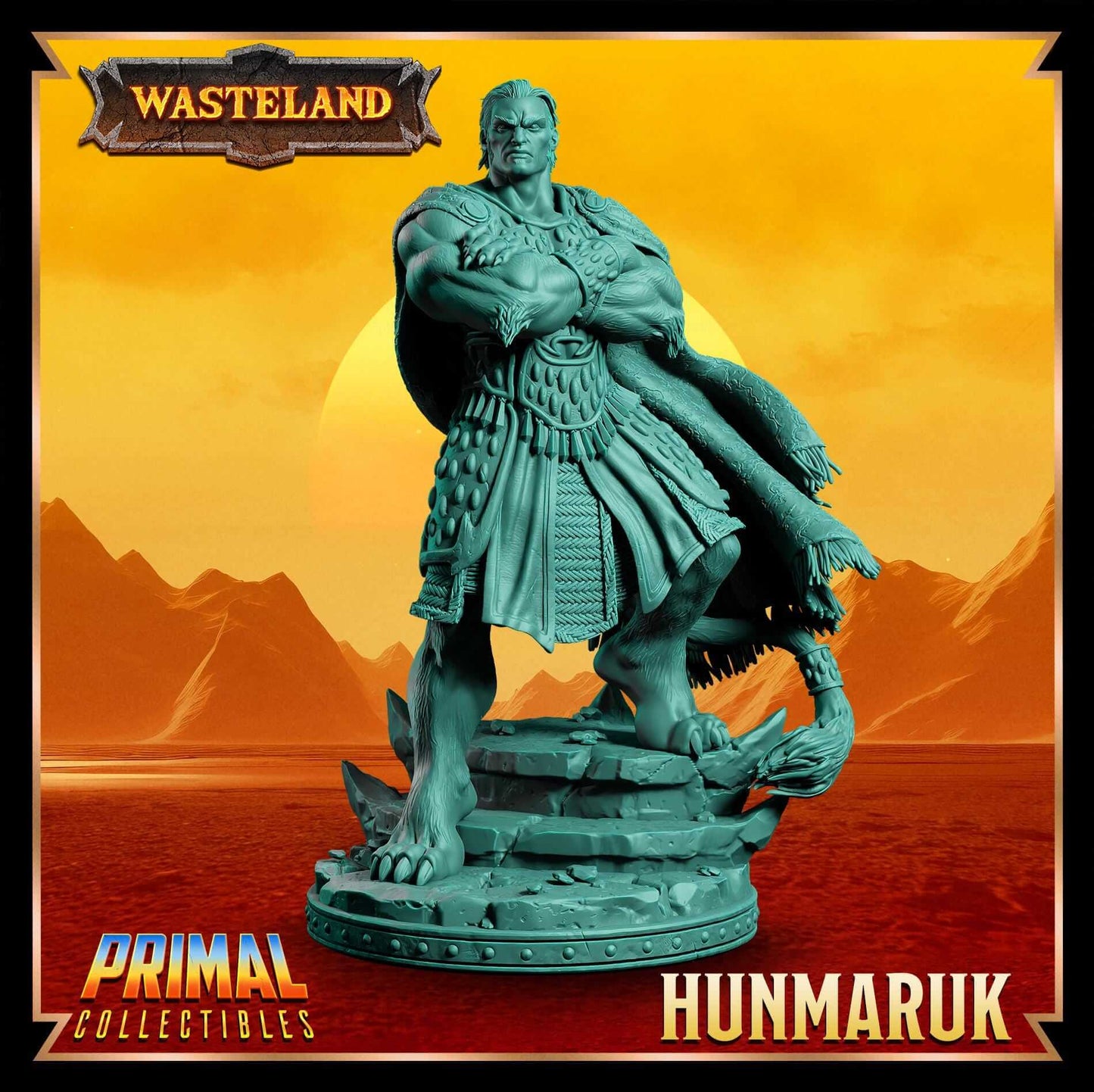 Hunmaruk Wasteland 3D Printed Resin RPG/Tabletop/Boardgames Miniature Primal Collectibles