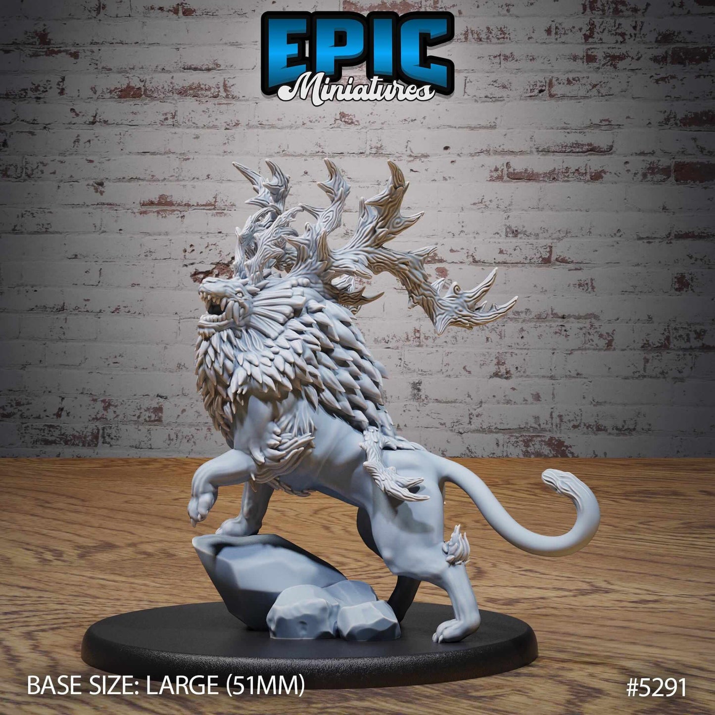Horned Forest Beast - Epic Miniatures - Dungeons and Dragons