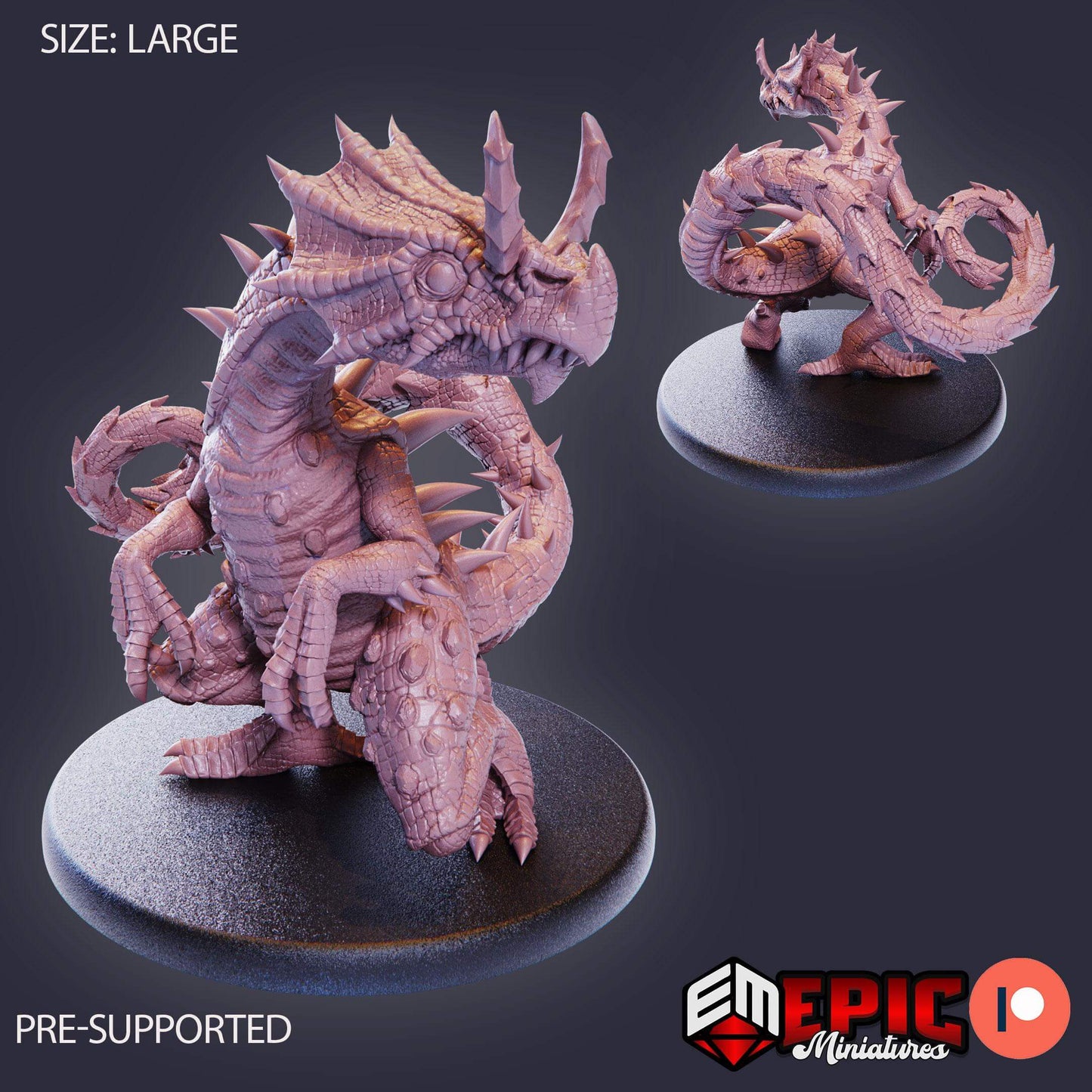 Chameleon Raptor - Epic Miniatures - Dungeons and Dragons