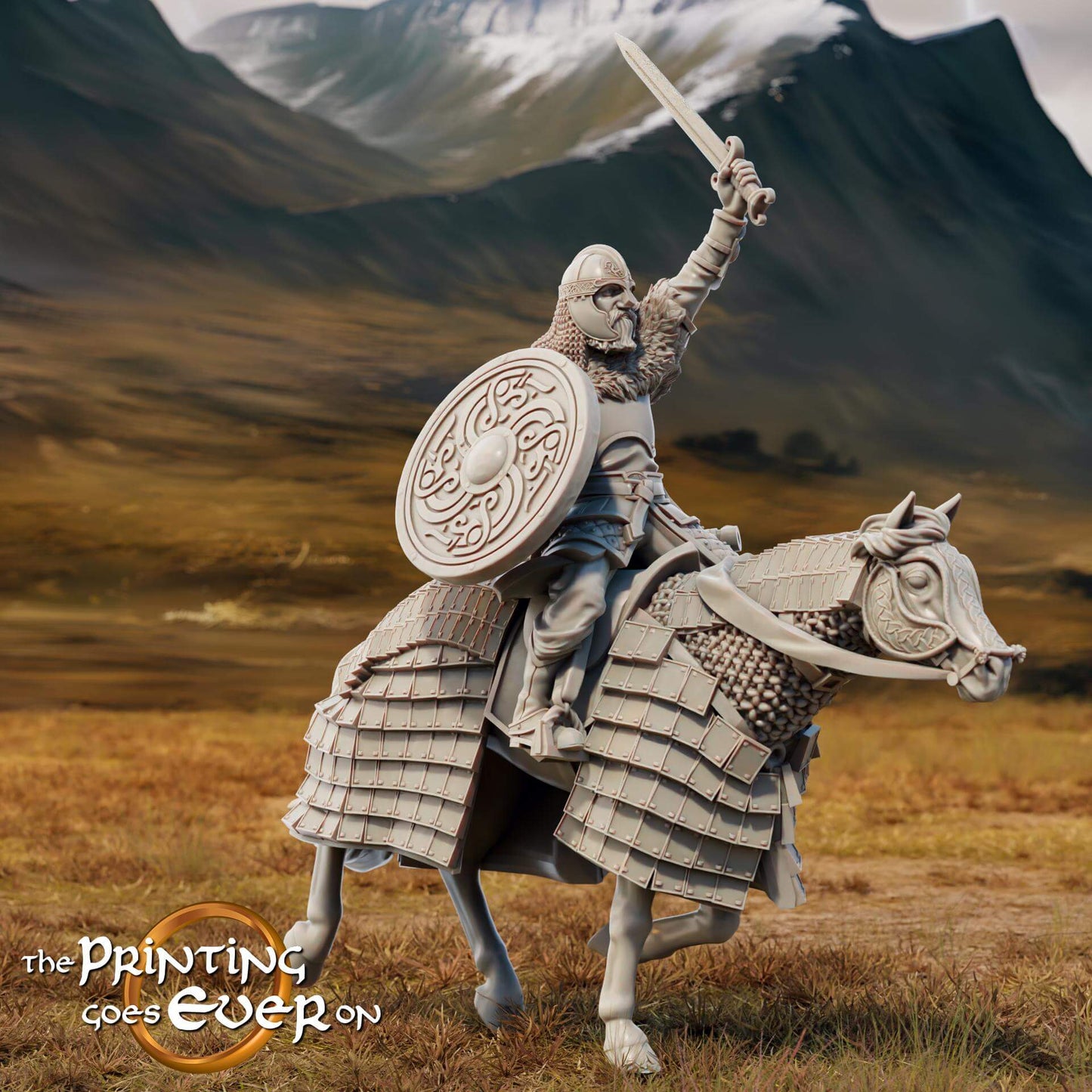 King Teobald foot and mounted - Last Stand - Printing Goes Ever On
