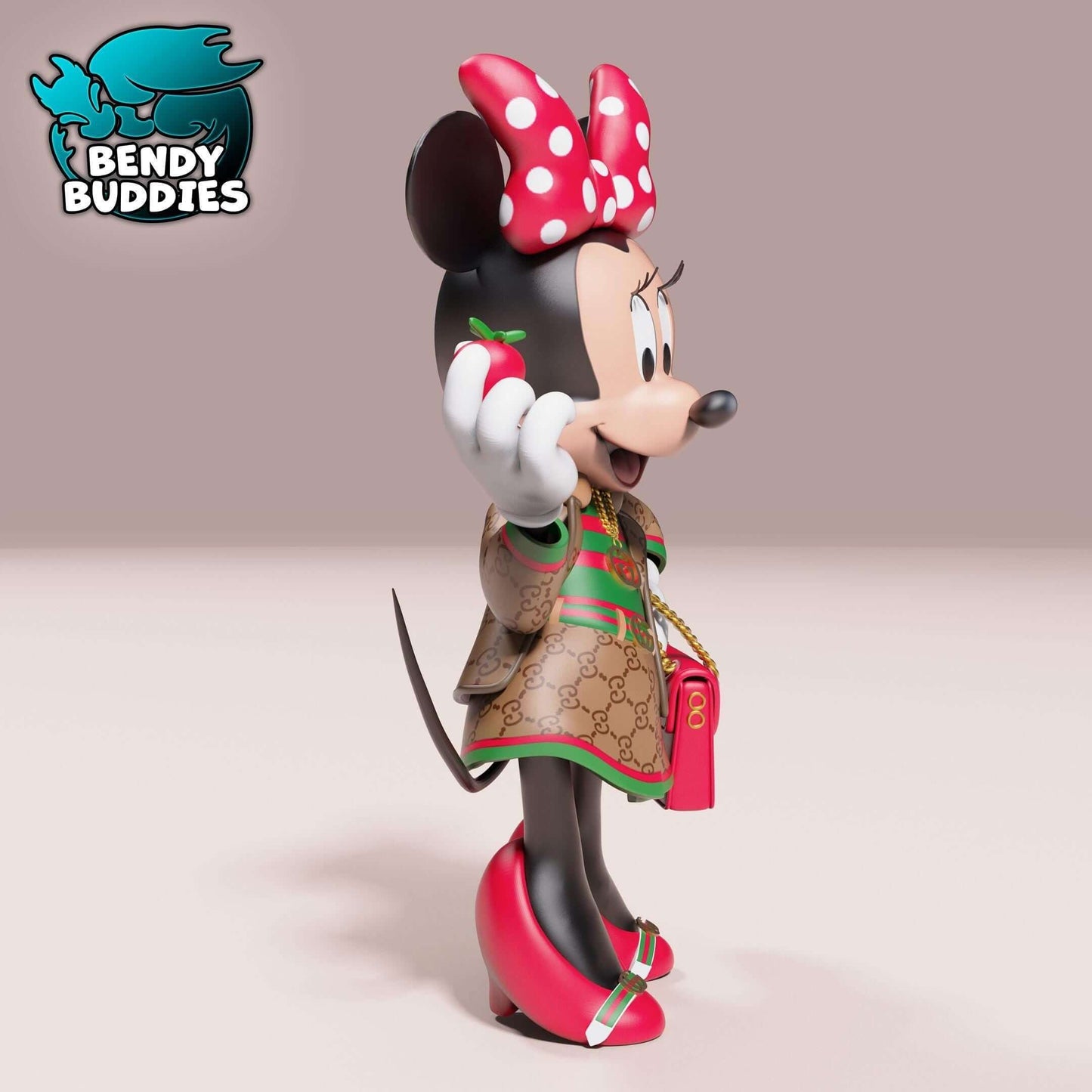 Fashion Girl Mouse - Collectible Fanart Statue - Bendy Buddies