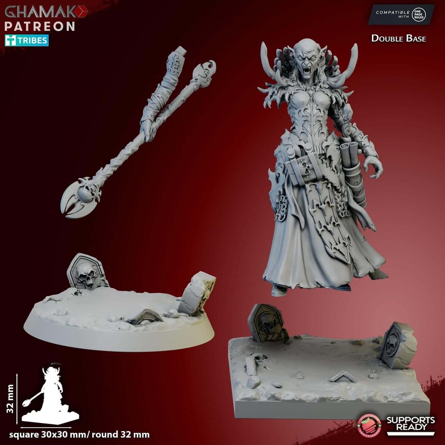 Path of Death Vampire - Vampire Lords - Miniatures by Ghamak