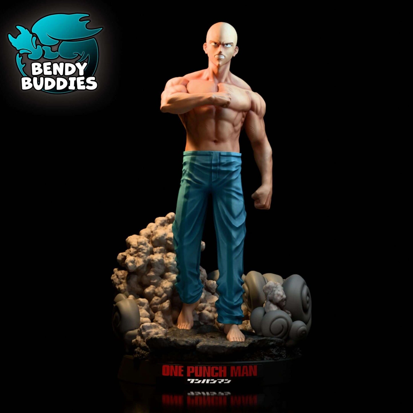Saitama - One Punch Man - Collectible Fanart Statue - Bendy Buddies