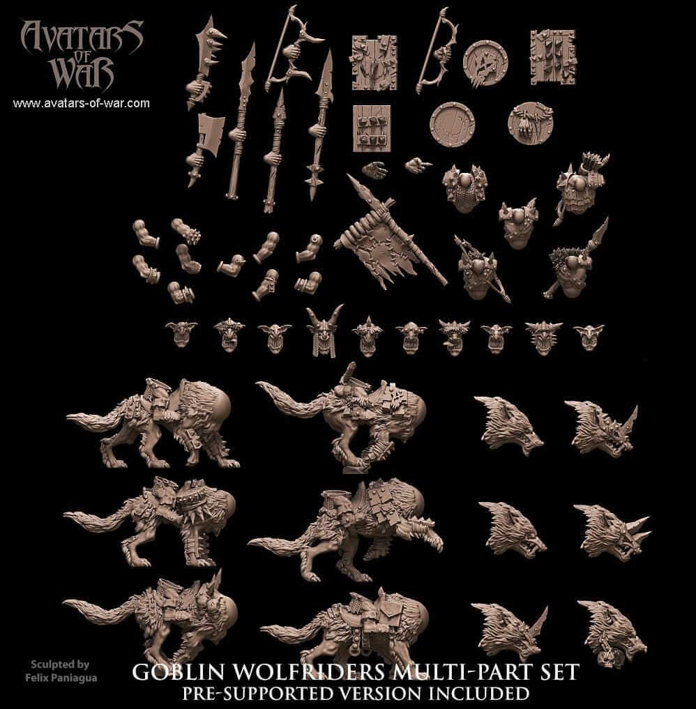 Goblin Wolf Riders - Avatars of War