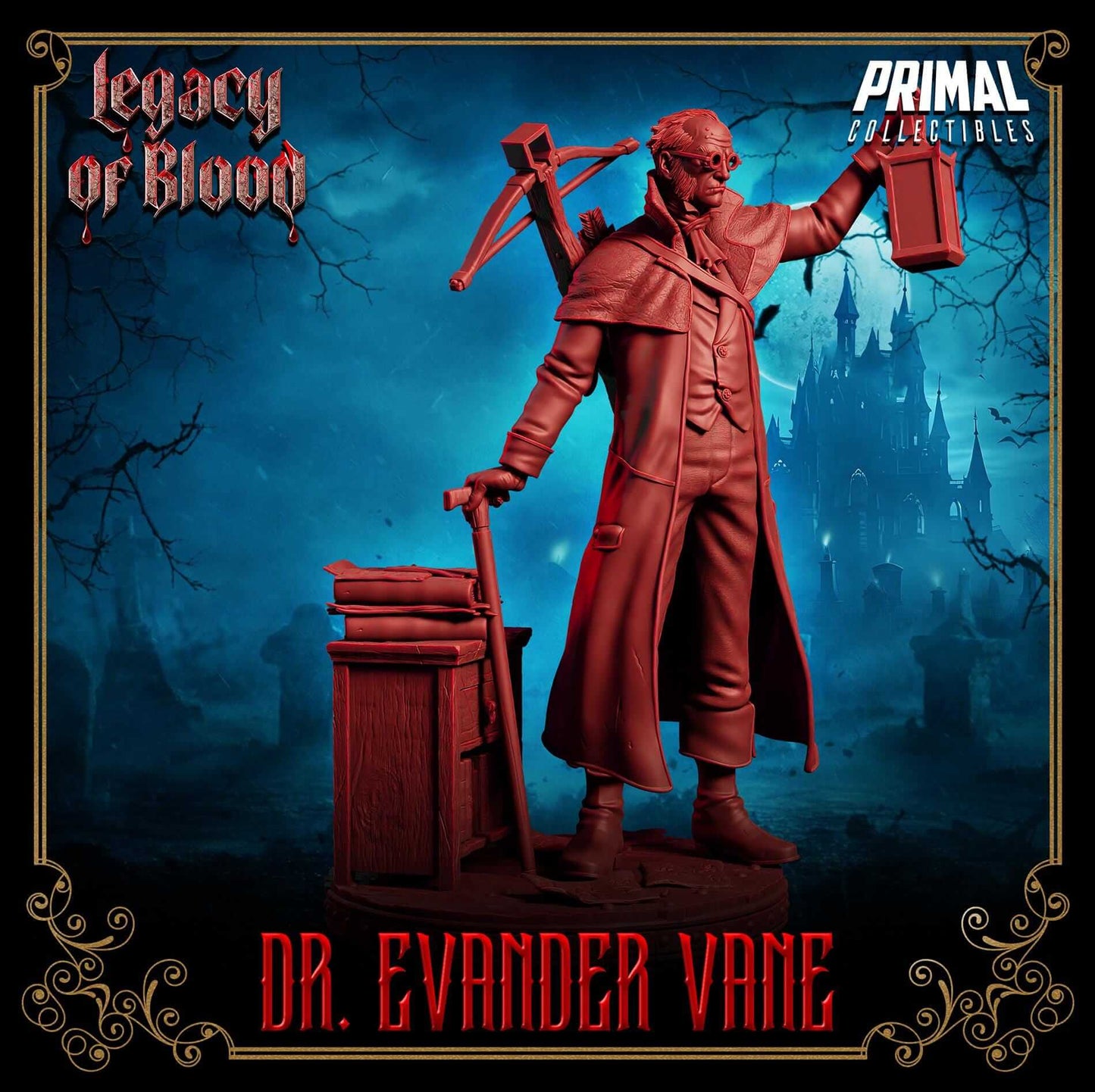 Dr Evander Vane - Legacy of Blood 3D Printed Resin RPG/Tabletop/Boardgames Miniature Primal Collectibles